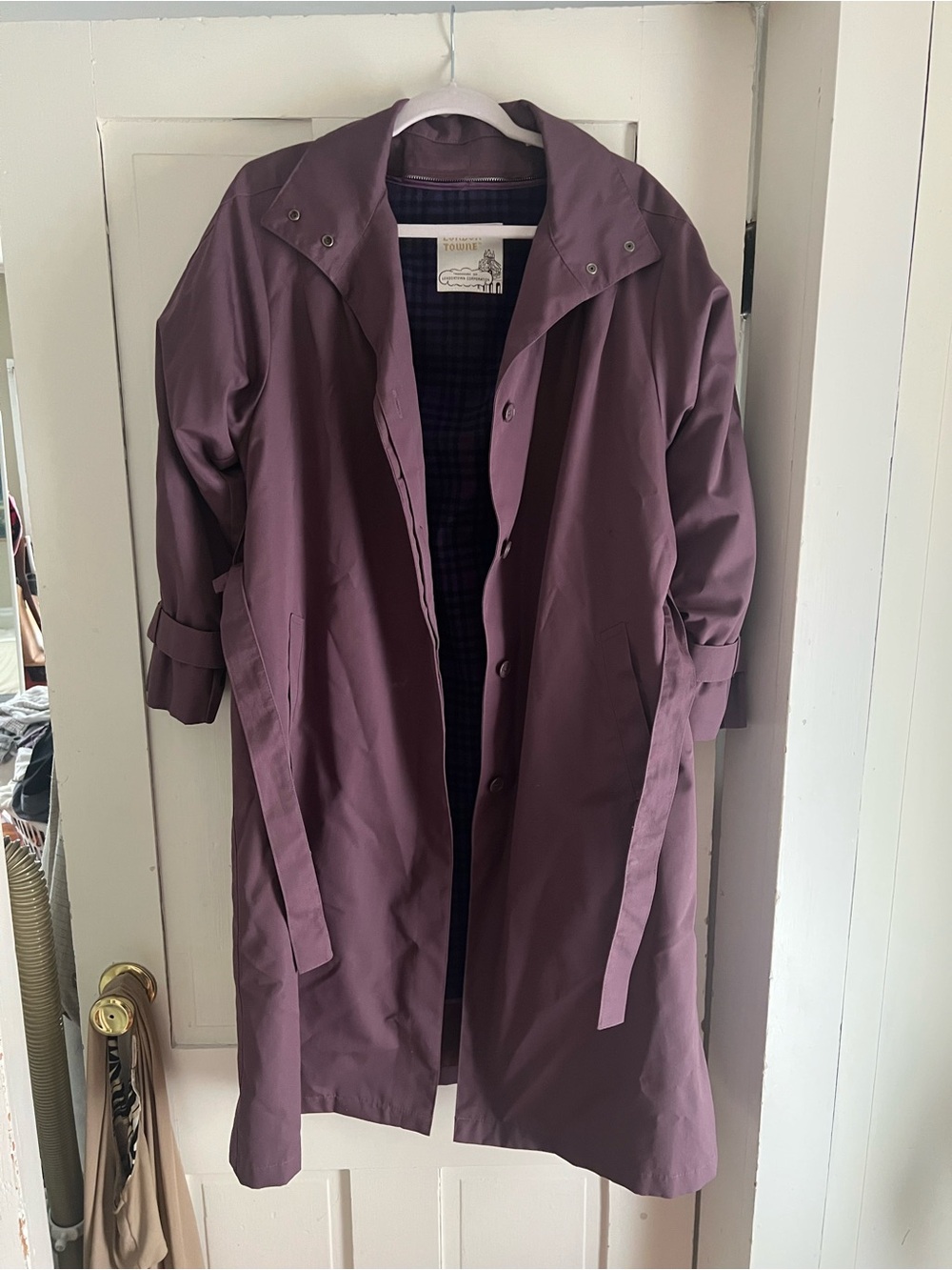 Vintage purple trench coach London fog (towne)